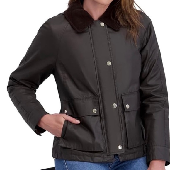 Kensie Corduroy Trim Coated Barn Jacket✨NWT✨ - Picture 5 of 7